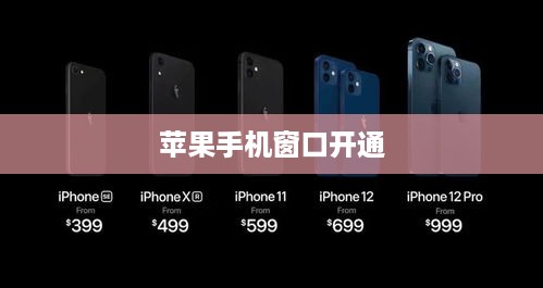 苹果手机窗口开通完全指南