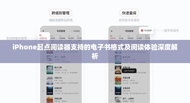 iPhone起点阅读器支持的电子书格式及阅读体验深度解析