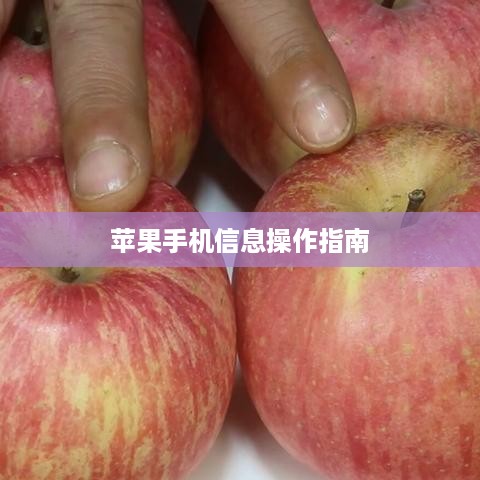 苹果手机信息操作指南，如何有效记住重要信息与全面操作