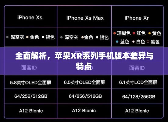 全面解析，苹果XR系列手机版本差异与特点  第1张