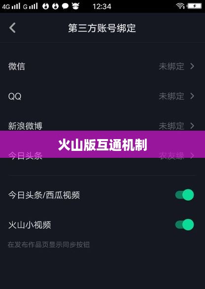 抖音账号与火山版互通机制深度解析