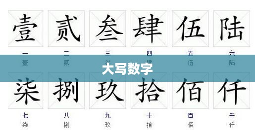 大写数字的奥秘，从一到九大写的探索之旅