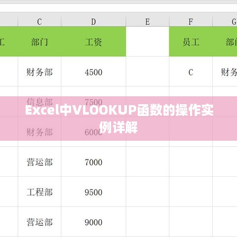 Excel中VLOOKUP函数的操作实例详解