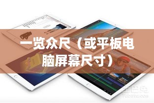 iPad Pro 2020的屏幕尺寸，一览众尺  第1张