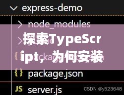 探索TypeScript，为何安装并应用TypeScript？