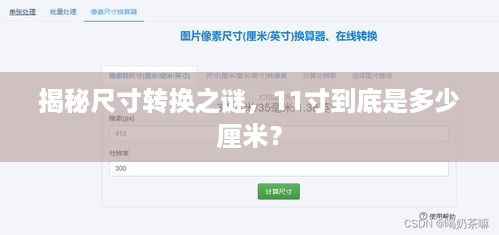 揭秘尺寸转换之谜，11寸到底是多少厘米？