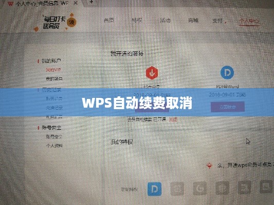 如何取消支付宝中的WPS自动续费功能