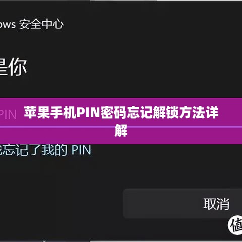 苹果手机PIN密码忘记解锁方法详解
