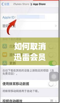 如何取消迅雷会员自动续费，最新苹果手机操作指南（2024版）