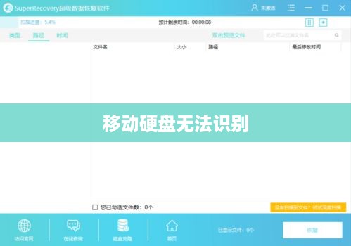 移动硬盘无法识别的可能原因