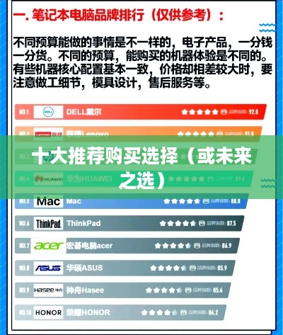 未来之选，2024年十大建议购买的笔记本电脑