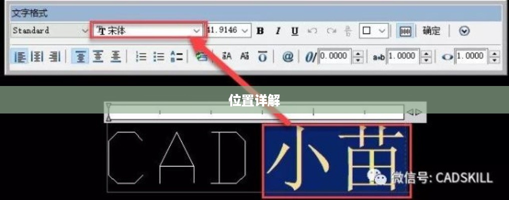 CAD中文字格式的设置方法与位置详解