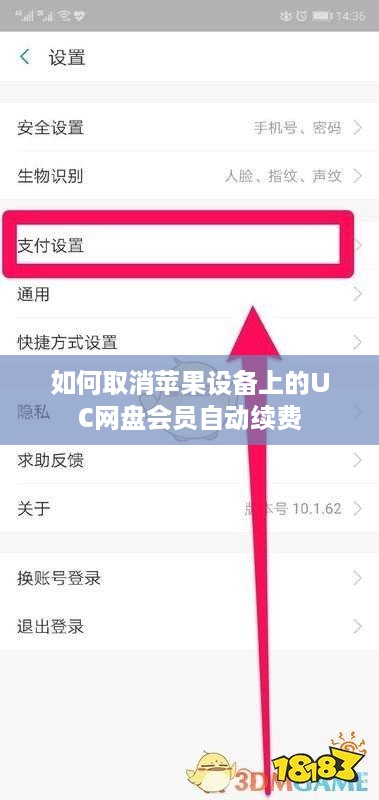 如何取消苹果设备上的UC网盘会员自动续费