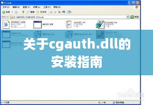 关于cgauth.dll的安装指南