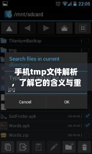 手机tmp文件解析，了解它的含义与重要性