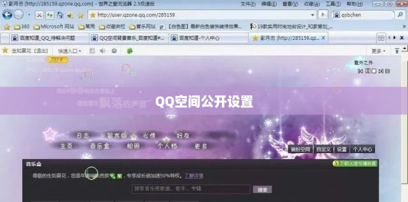 QQ空间公开设置全攻略，轻松分享你的世界