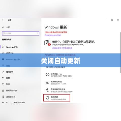 方法一，通过Windows设置关闭自动更新