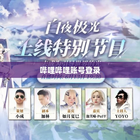 登录哔哩哔哩账号
打开哔哩哔哩官网，输入账号密码，登录账号