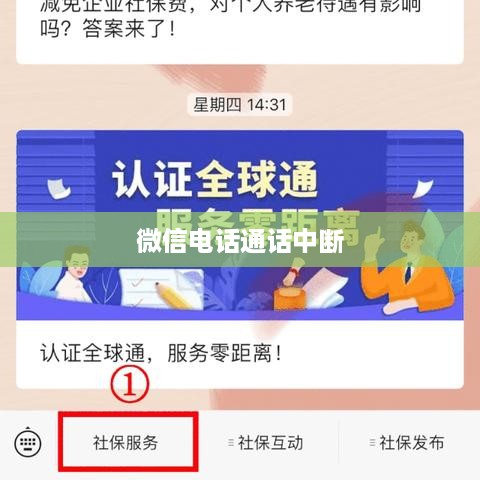 微信电话通话中断的原因分析