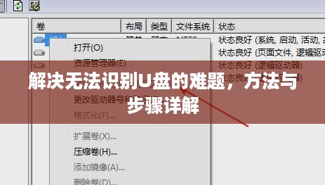 解决无法识别U盘的难题，方法与步骤详解