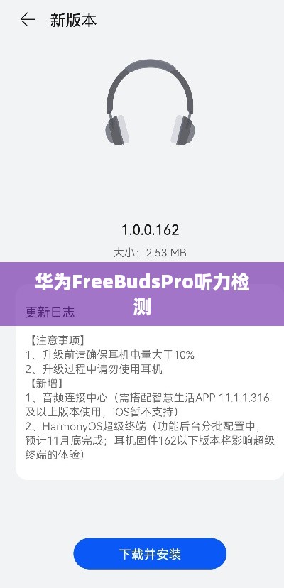 华为FreeBudsPro听力检测与B370固件升级指南  第1张