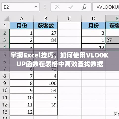 掌握Excel技巧，如何使用VLOOKUP函数在表格中高效查找数据  第1张