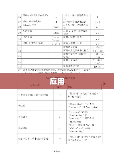 Word通配符的含义及应用