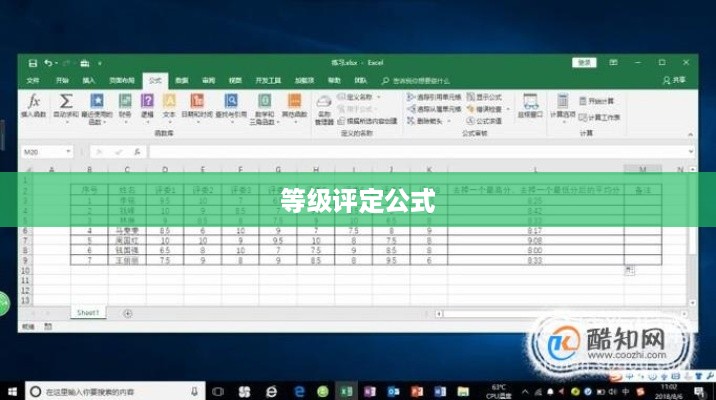 实用Excel技巧分享，四种等级评定公式