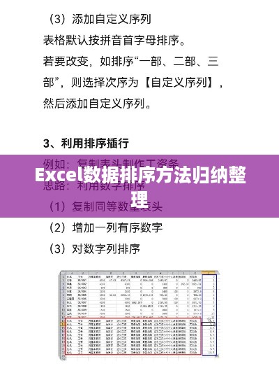 Excel数据排序方法归纳整理 第1张 Excel数据排序方法归纳整理 第1张