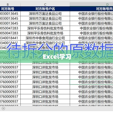 Excel学习之快速拆分单元格中的关键词  第1张