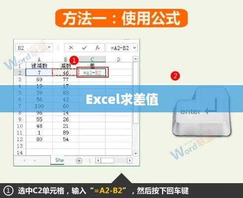 Excel求差值，差值计算的函数应用详解  第1张