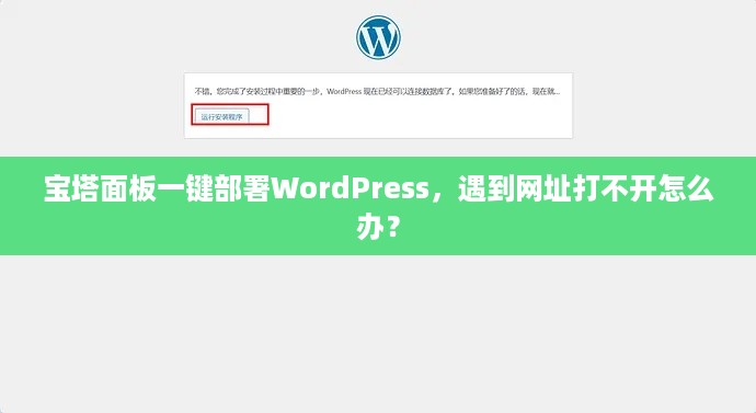 宝塔面板一键部署WordPress，遇到网址打不开怎么办？  第1张