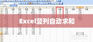 Excel竖列自动求和，轻松实现数据汇总