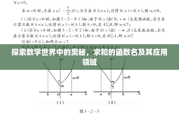 探索数学世界中的奥秘，求和的函数名及其应用领域  第1张