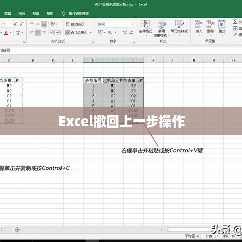 Excel中撤回上一步操作的快捷键详解