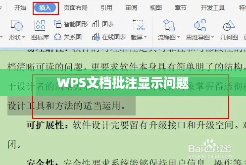 WPS文档批注显示不出来怎么办？解决方法与常见问题解析