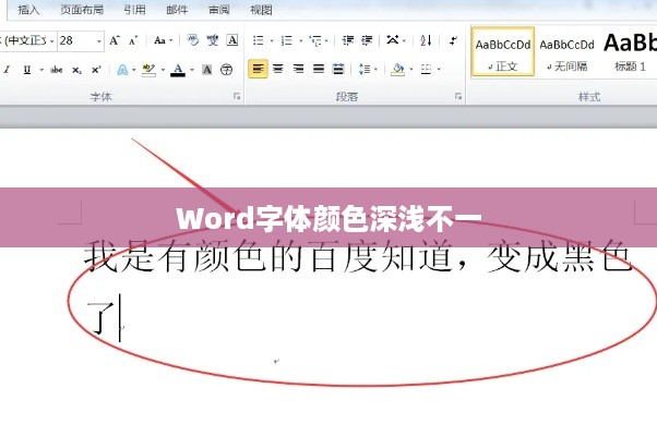 如何解决Word字体颜色深浅不一的问题  第1张