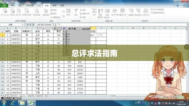 Excel表格中求总评的实用指南  第1张