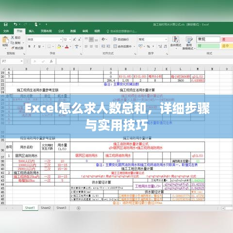 Excel怎么求人数总和，详细步骤与实用技巧