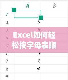 Excel如何轻松按字母表顺序排列数据