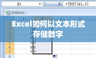Excel如何以文本形式存储数字  第1张