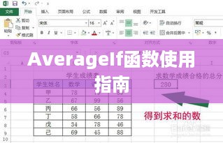 Excel中AverageIf函数的使用指南