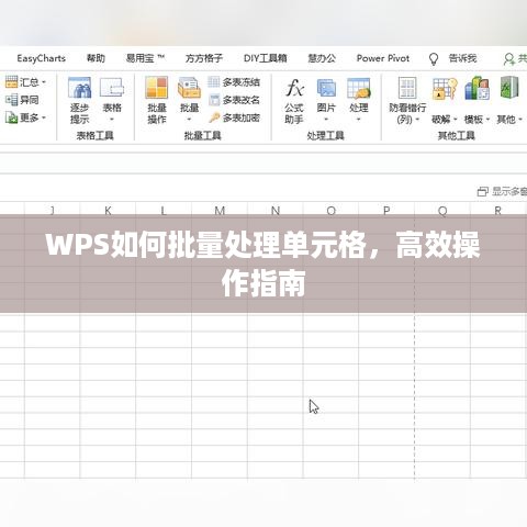 WPS如何批量处理单元格，高效操作指南  第1张