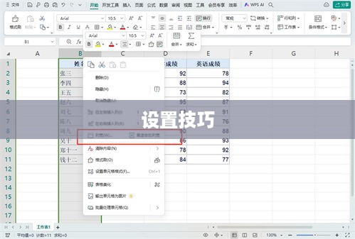 WPS表格设置随内容自动调整行高的方法与技巧