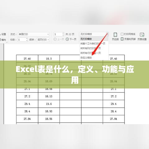 Excel表是什么，定义、功能与应用
