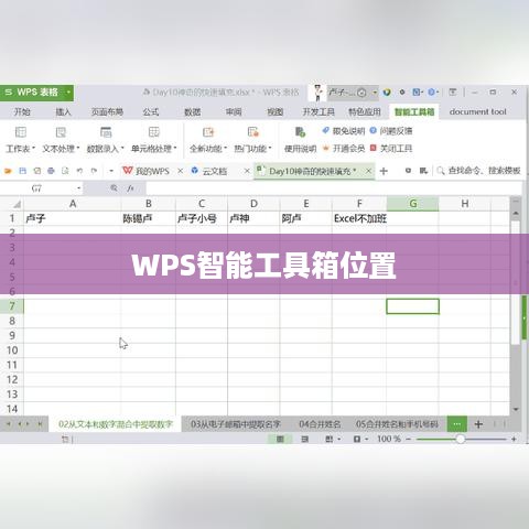 WPS智能工具箱的位置及功能解析