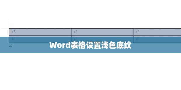 Word表格设置浅色底纹与强调文字颜色2的方法  第1张
