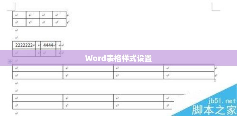 Word表格样式设置指南