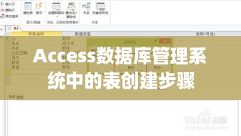Access数据库管理系统中的表创建步骤
