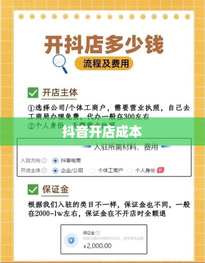 抖音创建抖音店铺是否需要费用？全面解读抖音开店成本与流程  第1张